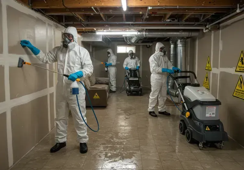 Basement Moisture Removal and Structural Drying process in Valatie, NY